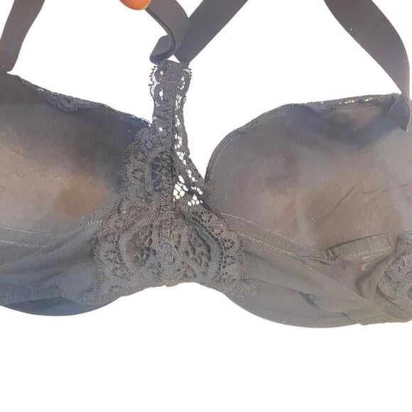 Auden NWT black size 40C the Radiant plunge cover push up bra black lace - Picture 4 of 5